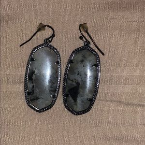 Kendra Scott Black and Grey Earrings